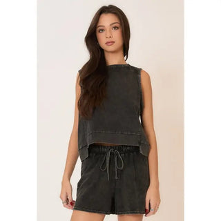 The Midnight Breeze Cutout Tank - 100 Casual Tops - The Farmhouse