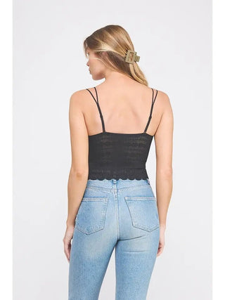 The Midnight Stripe Scallop Bralette - 130 Basics - The Farmhouse