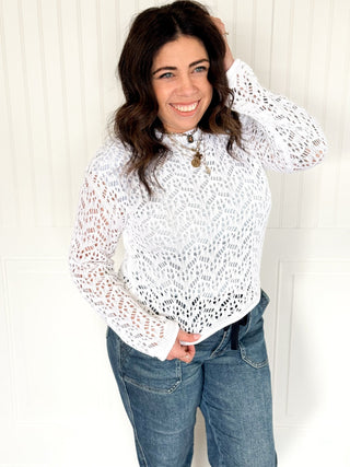 The Mirelle Open Knit Crop Top - 100 Casual Tops - The Farmhouse
