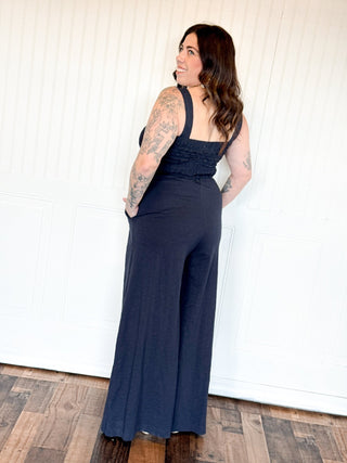 The Navy Dream Sleeveless Jumpsuit - 170 Dresses - The Farmhouse