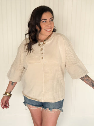 The Oakridge Relaxed Henley - 100 Casual Tops - The Farmhouse