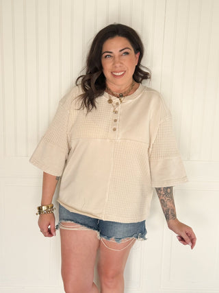 The Oakridge Relaxed Henley - 100 Casual Tops - The Farmhouse