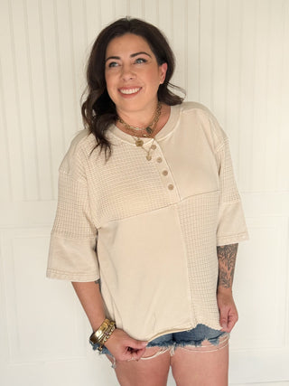 The Oakridge Relaxed Henley - 100 Casual Tops - The Farmhouse