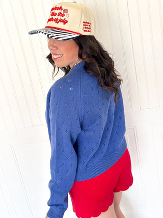 The Openwork Button Detail Cardigan - 150 Kimonos + Cardigans - The Farmhouse
