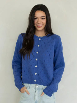 The Openwork Button Detail Cardigan - 150 Kimonos + Cardigans - The Farmhouse