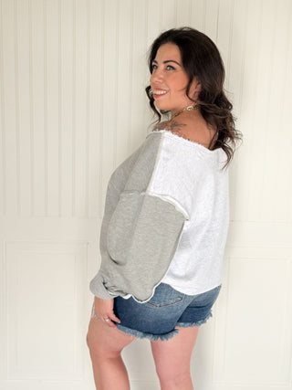 The Overstitch Comfort Pullover, Heather Gray - 140 Sweatshirts + Sweaters - The Farmhouse