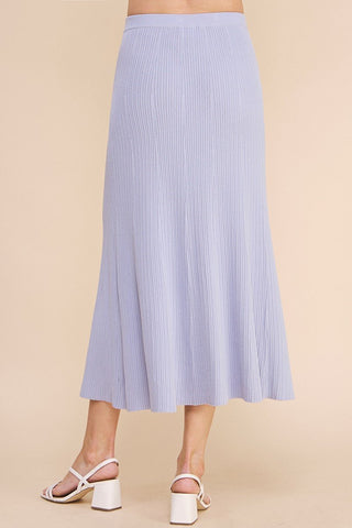 The Pelican Point Ribbed Knit A-line Skirt - 220 Shorts + Skirts - The Farmhouse