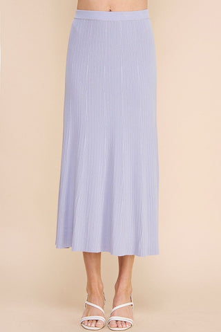 The Pelican Point Ribbed Knit A-line Skirt - 220 Shorts + Skirts - The Farmhouse