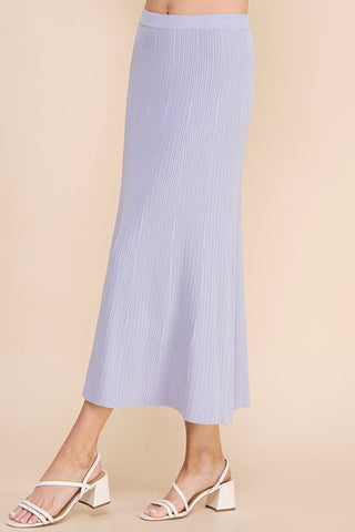 The Pelican Point Ribbed Knit A-line Skirt - 220 Shorts + Skirts - The Farmhouse