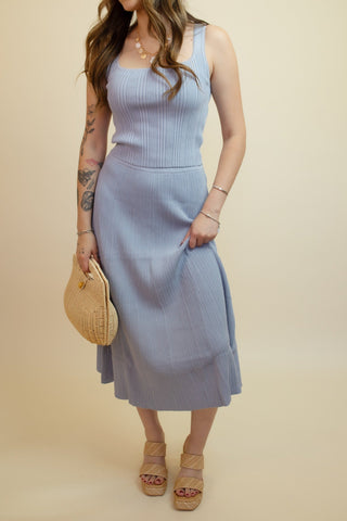 The Pelican Point Ribbed Knit A-line Skirt - 220 Shorts + Skirts - The Farmhouse