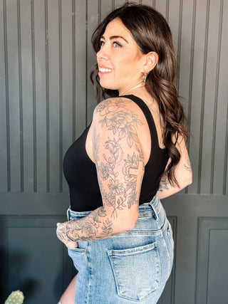 The Perfect Tank Square Neck Tank Top - Black - 100 Casual Tops - The Farmhouse