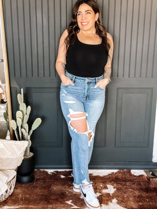 The Perfect Tank Square Neck Tank Top - Black - 100 Casual Tops - The Farmhouse