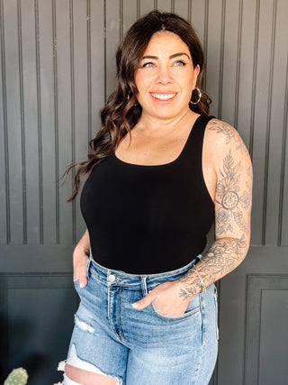 The Perfect Tank Square Neck Tank Top - Black - 100 Casual Tops - The Farmhouse
