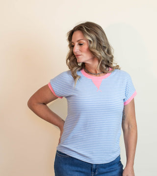 The Pink Lemonade Stripe Top - 100 Casual Tops - The Farmhouse