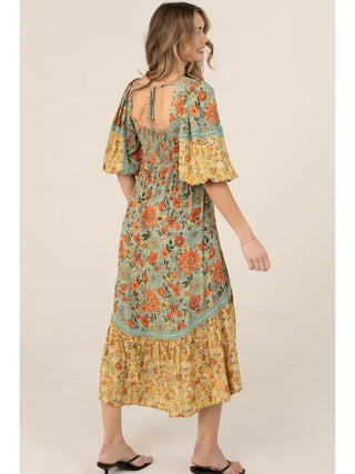 The Portofino Patchwork Midi Dress - 170 Dresses - The Farmhouse