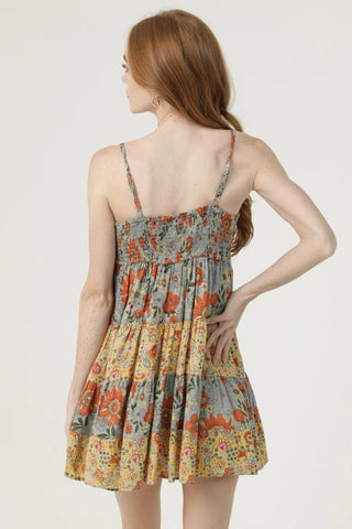 The Portofino Patchwork Mini Ruffle Dress - 170 Dresses - The Farmhouse