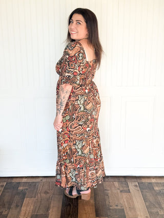 The Prickly Pear Puff Midi - 170 Dresses - The Farmhouse