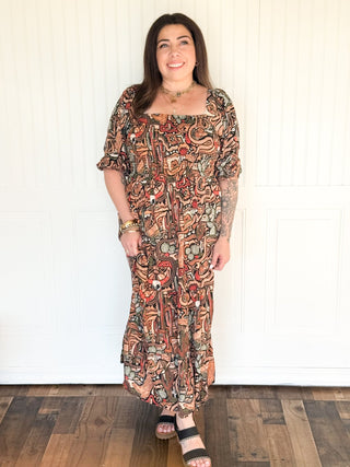 The Prickly Pear Puff Midi - 170 Dresses - The Farmhouse