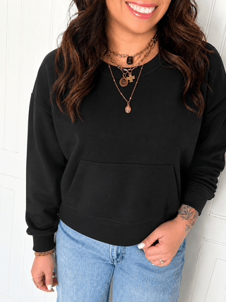 The Quinn Long Sleeve Kangaroo Top - 100 Casual Tops - The Farmhouse