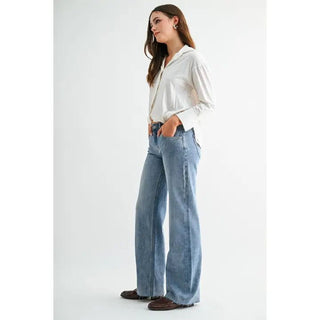 The Railroad Stripe Denim Pants - 210 Jeans - The Farmhouse