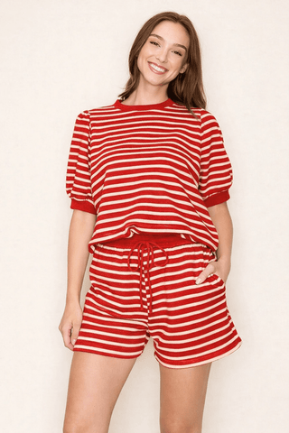 The Red Harbor Stripe Shorts - 220 Shorts + Skirts - The Farmhouse