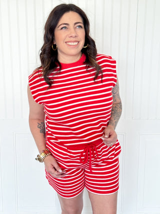 The Red Harbor Stripe Shorts - 220 Shorts + Skirts - The Farmhouse