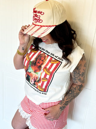 The Red Ribbon Ruffle Denim Shorts - 220 Shorts + Skirts - The Farmhouse