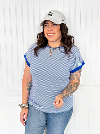 The Royal Line Trim Stripe Top - 100 Casual Tops - The Farmhouse