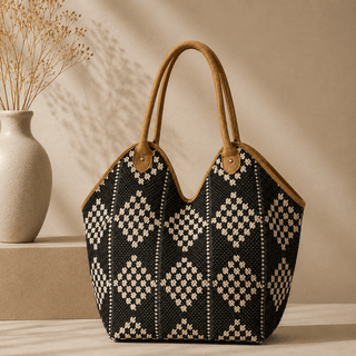 The Rustic Retreat Tote, Black - 280 Bags - The Farmhouse