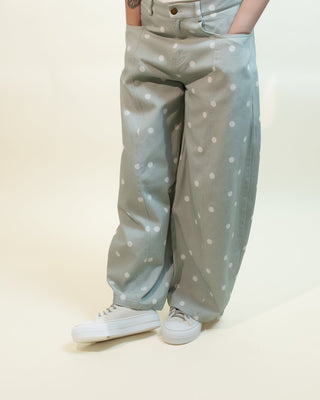 The Sage Dot Drift Denim Polka Dot Pants - 240 Pants - The Farmhouse