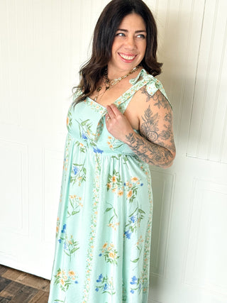 The Sage Meadow Tie Strap Midi - 170 Dresses - The Farmhouse