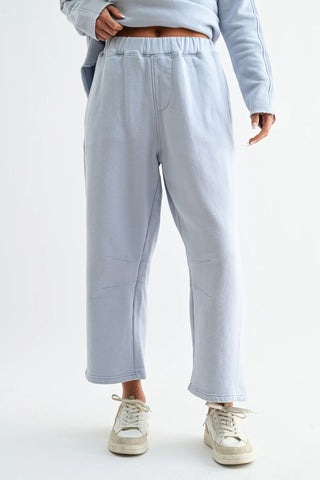 The Salt Air Cotton Barrel Pants, Halogen Blue - 250 Activewear + Lounge - The Farmhouse