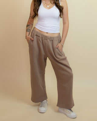 The Salt Air Cotton Barrel Pants, Silken Taupe - 250 Activewear + Lounge - The Farmhouse