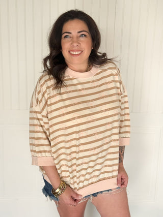 The Sandbar Stripe Lounge Top - 100 Casual Tops - The Farmhouse
