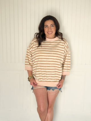 The Sandbar Stripe Lounge Top - 100 Casual Tops - The Farmhouse
