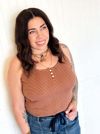 The Seacliff Knit Tank, Copper - 100 Casual Tops - The Farmhouse