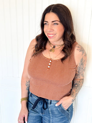 The Seacliff Knit Tank, Copper - 100 Casual Tops - The Farmhouse