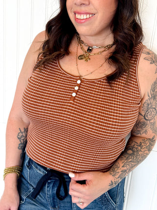 The Seacliff Knit Tank, Copper - 100 Casual Tops - The Farmhouse