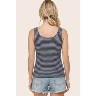 The Seacliff Knit Tank, Denim - 100 Casual Tops - The Farmhouse