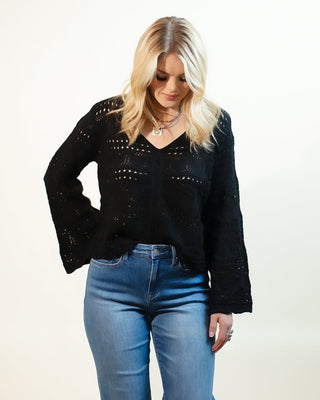 The Secret Garden Lightweight Blouse, Black - 100 Casual Tops - The Farmhouse