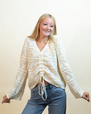 The Secret Garden Lightweight Blouse, Ivory - 100 Casual Tops - The Farmhouse