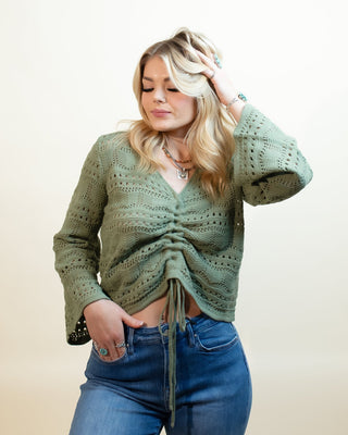 The Secret Garden Lightweight Blouse, Sage Green - 100 Casual Tops - The Farmhouse