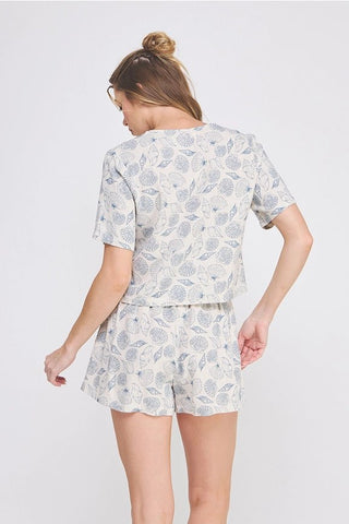 The Shell Collector Linen Top - 110 Blouses - The Farmhouse