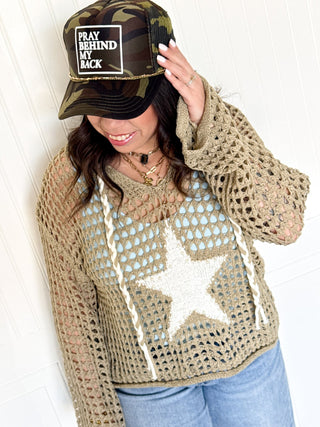 The Shooting Star Knit Hoodie - 140 Sweatshirts + Sweaters - The Farmhouse