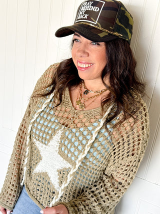The Shooting Star Knit Hoodie - 140 Sweatshirts + Sweaters - The Farmhouse