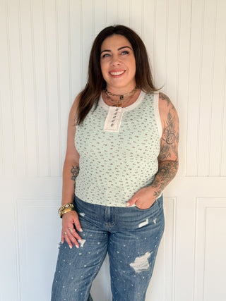 The Spring Mint Garden Tank - 100 Casual Tops - The Farmhouse