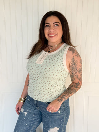 The Spring Mint Garden Tank - 100 Casual Tops - The Farmhouse