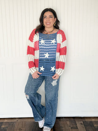 The Star - Spangled Breeze Cover Up - 110 Blouses - The Farmhouse