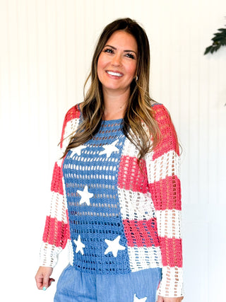 The Star - Spangled Breeze Cover Up - 110 Blouses - The Farmhouse