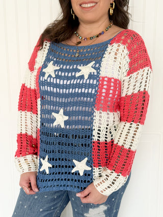 The Star - Spangled Breeze Cover Up - 110 Blouses - The Farmhouse